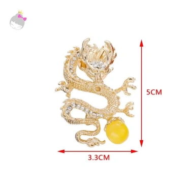 Rồng Trung Quốc Thổ Cẩm Pin Nữ Đầm Dự Tiệc, Trang Sức Cung Hoàng Đạo, Bay Rồng 5 Rồng Trung Quốc Thổ Cẩm Pin Nữ Đầm Dự Tiệc, Trang Sức Cung Hoàng Đạo, Bay Rồng 5