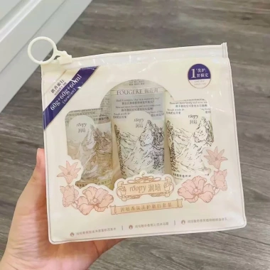 Roopy Fragrance Snowmelt - Kem dưỡng thể, sữa rửa mặt, dầu gội, hộp quà tặng