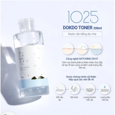Round Lab Nước Hoa Hồng Toner Dưỡng Ẩm Dịu Nhẹ 1.025 Dokdo 200ml 50ml - Giá 200k 7