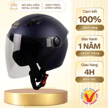 Royal Mũ Bảo Hiểm M134C Có Kính Màu Trà Phù Hợp Nam Nữ Bảo Hiểm 12 Tháng Giá 330k