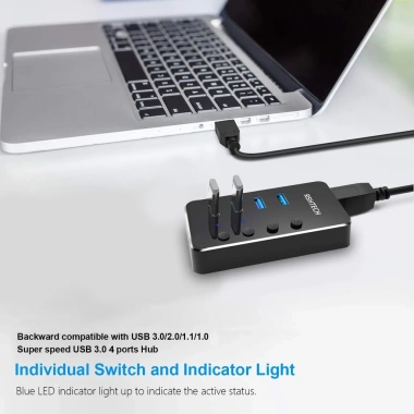 RSHTECH R516 Hub USB-C 4 Cổng sang USB 3.0 Nhôm Nhỏ Gọn kèm Bộ Chuyển Đổi 5V AC Giá ưu đãi 308.000₫ 3