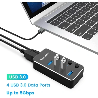 RSHTECH R516 Hub USB-C 4 Cổng sang USB 3.0 Nhôm Nhỏ Gọn kèm Bộ Chuyển Đổi 5V AC Giá ưu đãi 308.000₫ 7