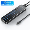 Rshtech USB C Hub Splitter công tắc cảm ứng 7 USB A 3.0 + 2 USB C 10Gbps cho MacBook giá 847.000 VND 2