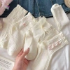 RU 1 Đôi Tất Gothic Nơ Giữa Ống Preppy - Phong Cách Công Chúa JK Dạo Phố, Giá 39.744₫