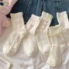 RU 1 Đôi Tất Gothic Nơ Giữa Ống Preppy - Phong Cách Công Chúa JK Dạo Phố, Giá 39.744₫ 8