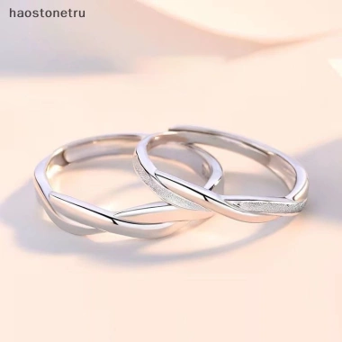 Ru Bộ Nhẫn Hở Bạc Đơn Giản, Điều Chỉnh Nhanh Cho Cặp Đôi - Giá Siêu Ưu Đãi 34.5k