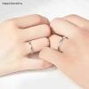Ru Bộ Nhẫn Hở Bạc Đơn Giản, Điều Chỉnh Nhanh Cho Cặp Đôi - Giá Siêu Ưu Đãi 34.5k 4