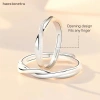 Ru Bộ Nhẫn Hở Bạc Đơn Giản, Điều Chỉnh Nhanh Cho Cặp Đôi - Giá Siêu Ưu Đãi 34.5k 5