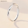 Ru Bộ Nhẫn Hở Bạc Đơn Giản, Điều Chỉnh Nhanh Cho Cặp Đôi - Giá Siêu Ưu Đãi 34.5k 7