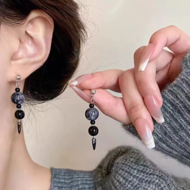 Ru Đơn Giản Sen Mặt Dây Chuyền Tai Móc Handmade - Phong Cách Cổ Đại Trung Quốc Thanh Lịch 11 Ru Đơn Giản Sen Mặt Dây Chuyền Tai Móc Handmade - Phong Cách Cổ Đại Trung Quốc Thanh Lịch 11