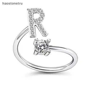 Ru Nhẫn Hở 26 Chữ Cái Đính Đá Lấp Lánh Điều Chỉnh Đa Năng Cho Nữ Giá 40.150₫ 16