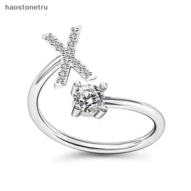 Ru Nhẫn Hở 26 Chữ Cái Đính Đá Lấp Lánh Điều Chỉnh Đa Năng Cho Nữ Giá 40.150₫ 17
