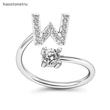 Ru Nhẫn Hở 26 Chữ Cái Đính Đá Lấp Lánh Điều Chỉnh Đa Năng Cho Nữ Giá 40.150₫ 23