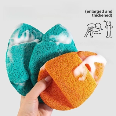 Rửa Mặt Puff Cực Lớn Dày - Làm Sạch Sâu, Mềm Mại, Găng Tay Bọt Biển, 59.950 VND