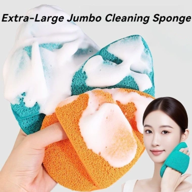 Rửa Mặt Puff Cực Lớn Dày - Làm Sạch Sâu, Mềm Mại, Găng Tay Bọt Biển, 59.950 VND