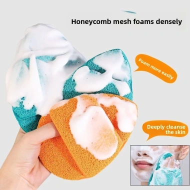 Rửa Mặt Puff Cực Lớn Dày - Làm Sạch Sâu, Mềm Mại, Găng Tay Bọt Biển, 59.950 VND