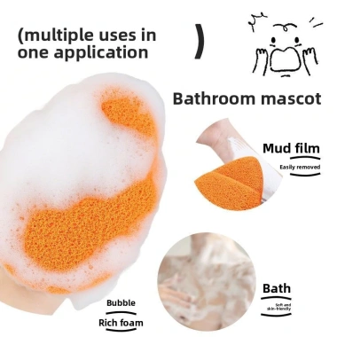 Rửa Mặt Puff Cực Lớn Dày - Làm Sạch Sâu, Mềm Mại, Găng Tay Bọt Biển, 59.950 VND