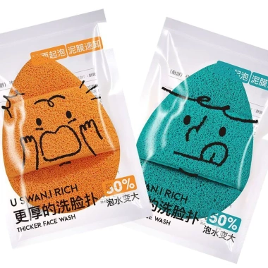 Rửa Mặt Puff Cực Lớn Dày - Làm Sạch Sâu, Mềm Mại, Găng Tay Bọt Biển, 59.950 VND