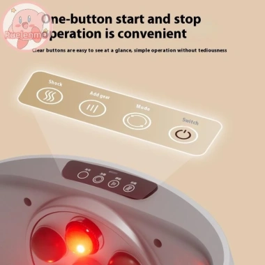 RuEEN Máy mát xa bụng tự động nóng, dây đai sạc lại Warmpress giảm béo 440k