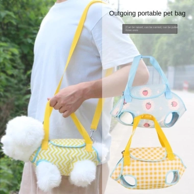 RUFF RUFF COUTURE Ba lô thú cưng thoáng khí, chống sốc, không trầy xước đa chức năng