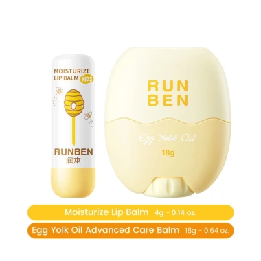 RUNBEN Dầu Lòng Đỏ Trứng 18g Kem Dưỡng ẩm An Toàn Không Độc Hại cho Trẻ Em