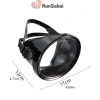RunSabai Mặt nạ lặn ống thở bầu dục – Kính cường lực rộng, toàn cảnh cho người lớn 5