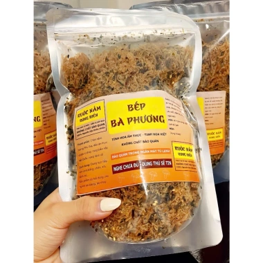 Ruốc nấm chay 500g - Chà bông nấm hương, rong biển, vừng mè rang, Bếp Bà Phương 42.000 VND