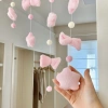 Ruomu Giá Trị Cao Nữ Treo Rèm Hành Tinh Hồng Trang Trí Tường Không Đục Lỗ Dễ Thương Trang Trí Trái Tim 4