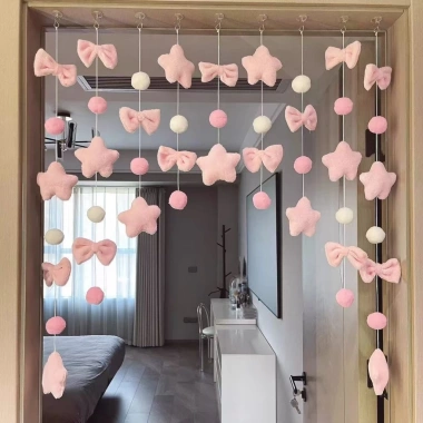 Ruomu Giá Trị Cao Nữ Treo Rèm Hành Tinh Hồng Trang Trí Tường Không Đục Lỗ Dễ Thương Trang Trí Trái Tim 5 Ruomu Giá Trị Cao Nữ Treo Rèm Hành Tinh Hồng Trang Trí Tường Không Đục Lỗ Dễ Thương Trang Trí Trái Tim 5