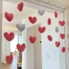Ruomu Giá Trị Cao Nữ Treo Rèm Hành Tinh Hồng Trang Trí Tường Không Đục Lỗ Dễ Thương Trang Trí Trái Tim 10