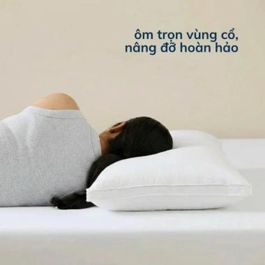 Ruột gối 50x70cm gòn lông vũ microfiber - Nâng đỡ cổ, siêu mềm, giảm giá 20% 4