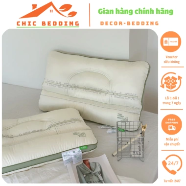 Ruột gối cao cấp nhập khẩu, gối ngủ người lớn 48x74cm, lõi hạt êm, giảm 20%
