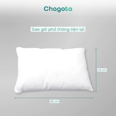 Ruột Gối Chagota Bedding 45x65cm Sợi Gòn Polyester Mềm Mịn Đàn Hồi Tốt Không Xẹp Lún Giá 179.000₫