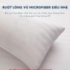 Ruột gối lông vũ nhân tạo Microfiber EMA 45x65cm - Khách sạn 5 sao, giảm giá 222k 4