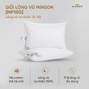 Ruột Gối Lông Vũ Tự Nhiên MP10G – Êm Ái, Thông Thoáng, Dễ Chịu, Giữ Độ Êm Mềm Lâu Dài – Giá 530k