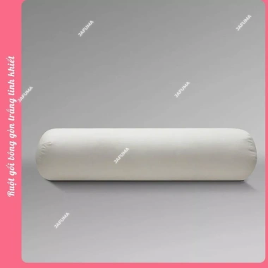 Ruột gối ôm 35x100cm JAFUMA bông gòn trắng êm ái, khóa kéo - Giá 119.000₫