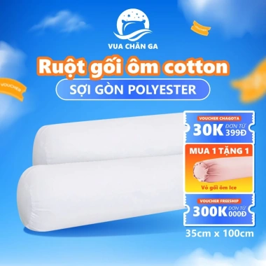 Ruột Gối Ôm Chagota 35x100cm Gòn Polyester Mềm Mại, Thoáng Khí, Thân Thiện, Giá 189k