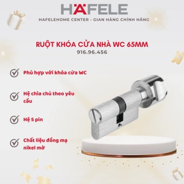 Ruột Khoá Cửa Nhà WC 65mm Hafele – Chất Lượng Cao, Giá Ưu Đãi 306.768 VND