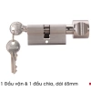 Ruột Khoá Hafele 1 Đầu Vặn 1 Đầu Chìa 65mm - Giá ưu đãi 356.070 VND 2
