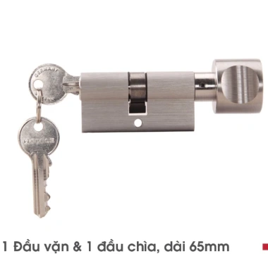 Ruột Khoá Hafele 1 Đầu Vặn 1 Đầu Chìa 65mm - Giá ưu đãi 356.070 VND