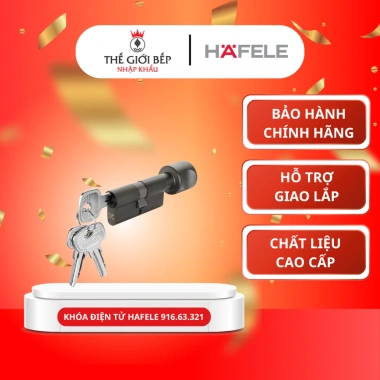 Ruột Khóa Hafele 916.63.321 1 Đầu Vặn 1 Đầu Chìa 61mm - Chốt Bền An Toàn, Giá 790.000₫