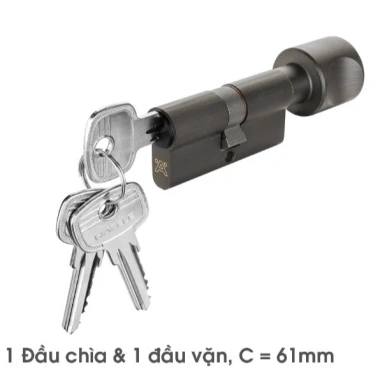 Ruột Khóa Hafele 916.63.321 1 Đầu Vặn 1 Đầu Chìa 61mm - Chốt Bền An Toàn, Giá 790.000₫