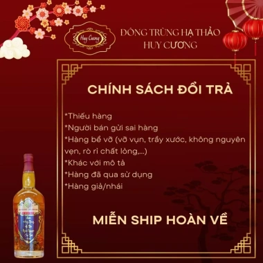 Rượu Đông Trùng Hạ Thảo Huy Cương 1 Hộp 4 Chai 500ml - Giá ưu đãi 1,250,000₫, tăng cường sức khỏe 7 Rượu Đông Trùng Hạ Thảo Huy Cương 1 Hộp 4 Chai 500ml - Giá ưu đãi 1,250,000₫, tăng cường sức khỏe 7