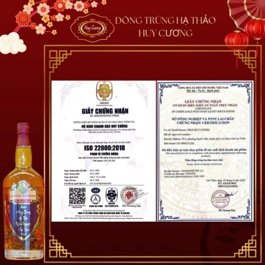 Rượu Đông Trùng Hạ Thảo Huy Cương 1 Hộp 4 Chai 500ml - Giá ưu đãi 1,250,000₫, tăng cường sức khỏe 8 Rượu Đông Trùng Hạ Thảo Huy Cương 1 Hộp 4 Chai 500ml - Giá ưu đãi 1,250,000₫, tăng cường sức khỏe 8