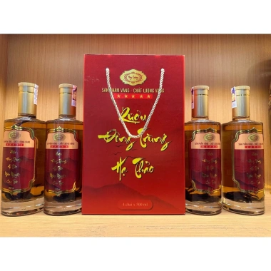 Rượu Đông Trùng Hạ Thảo Huy Cương 1 Hộp 4 Chai 500ml - Giá ưu đãi 1,250,000₫, tăng cường sức khỏe