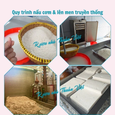 Rượu gạo 40 độ Thuần Việt - Chưng cất truyền thống, chai 1L, bình 5L, chỉ 45.000