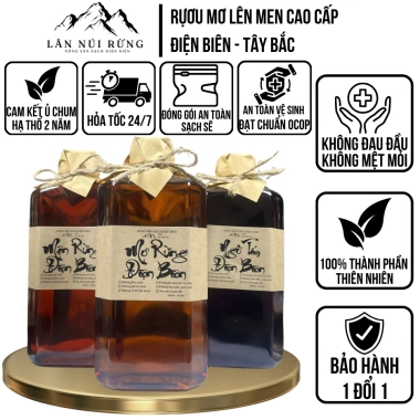 Rượu Mơ Lên Men Hạ Thổ 500ml - Thái, không đau đầu, không mệt mỏi, 75.000đ