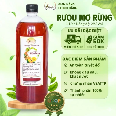 Rượu Mơ Rừng Rucota 5L - Đào Công Thành, Men Tự Nhiên, OCOP 3 sao, Giá 500k Rượu Mơ Rừng Rucota 5L - Đào Công Thành, Men Tự Nhiên, OCOP 3 sao, Giá 500k