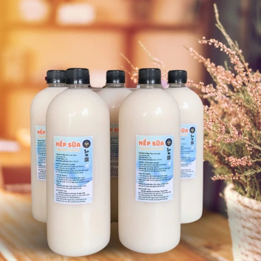 Rượu Nếp sữa 1 lít nếp đục truyền thống, mượt mà, uống êm - Giá 69.000đ