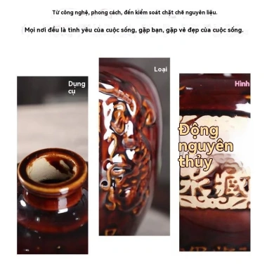 Rượu ngâm Dongzang nguyên chất - chai đặc biệt, bình gốm sứ Tây Tạng, chỉ 60.500₫